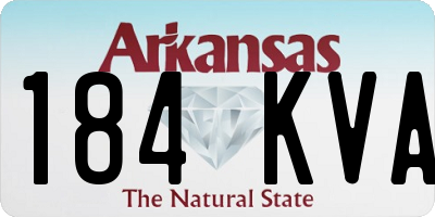 AR license plate 184KVA