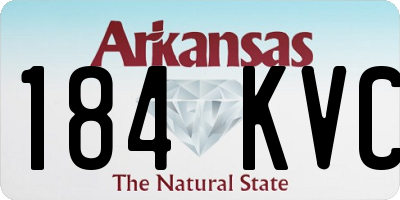 AR license plate 184KVC