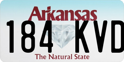 AR license plate 184KVD