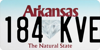 AR license plate 184KVE