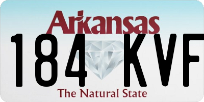 AR license plate 184KVF