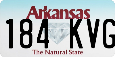 AR license plate 184KVG