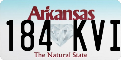 AR license plate 184KVI