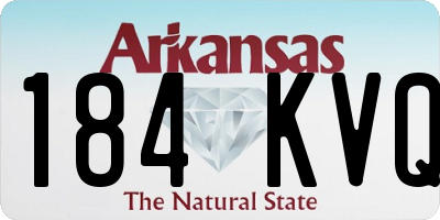 AR license plate 184KVQ