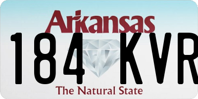 AR license plate 184KVR