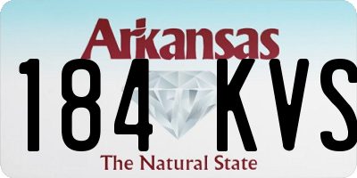 AR license plate 184KVS