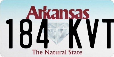 AR license plate 184KVT