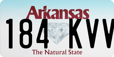 AR license plate 184KVV