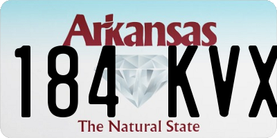 AR license plate 184KVX