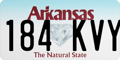 AR license plate 184KVY