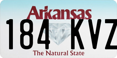 AR license plate 184KVZ