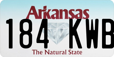 AR license plate 184KWB