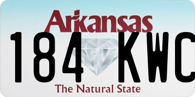 AR license plate 184KWC