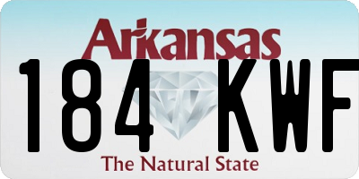 AR license plate 184KWF