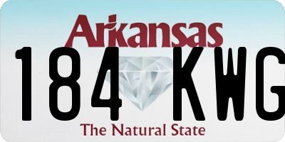 AR license plate 184KWG