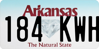 AR license plate 184KWH