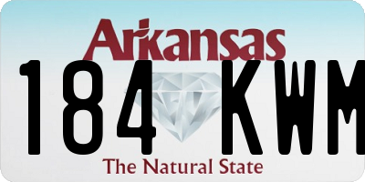 AR license plate 184KWM