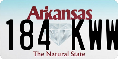 AR license plate 184KWW