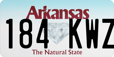 AR license plate 184KWZ