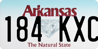 AR license plate 184KXC
