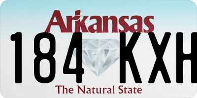 AR license plate 184KXH