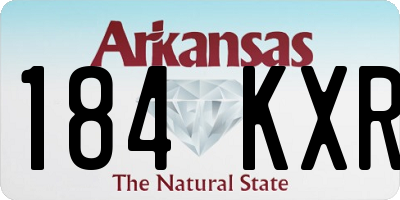 AR license plate 184KXR