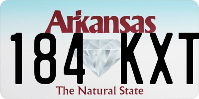 AR license plate 184KXT