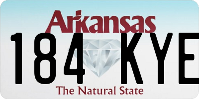 AR license plate 184KYE