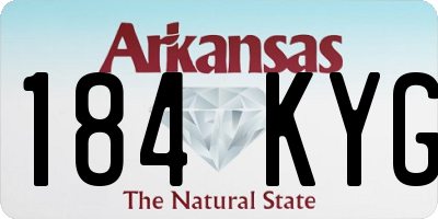 AR license plate 184KYG