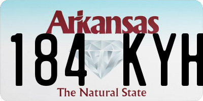 AR license plate 184KYH