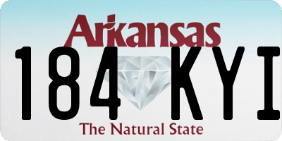 AR license plate 184KYI