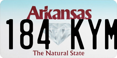 AR license plate 184KYM