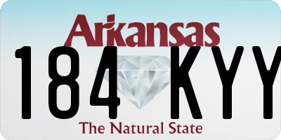 AR license plate 184KYY