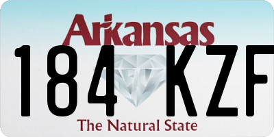 AR license plate 184KZF