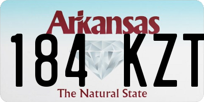 AR license plate 184KZT
