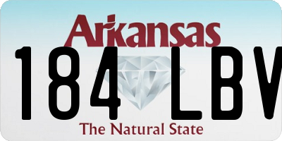 AR license plate 184LBV