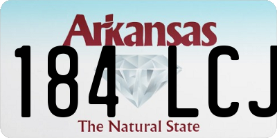 AR license plate 184LCJ