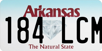 AR license plate 184LCM