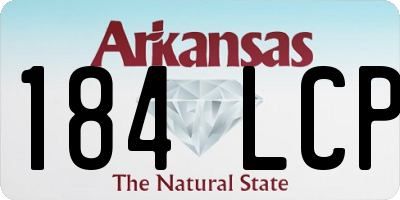 AR license plate 184LCP
