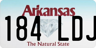 AR license plate 184LDJ
