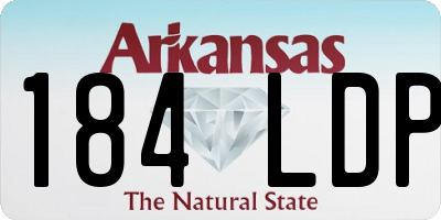 AR license plate 184LDP