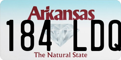 AR license plate 184LDQ