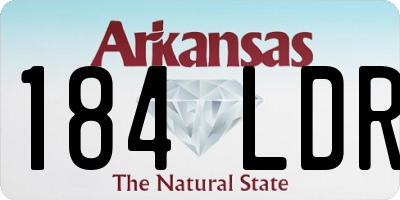 AR license plate 184LDR