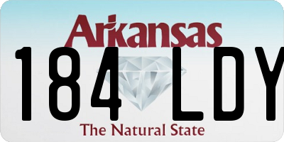 AR license plate 184LDY