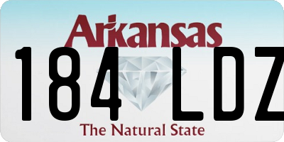 AR license plate 184LDZ