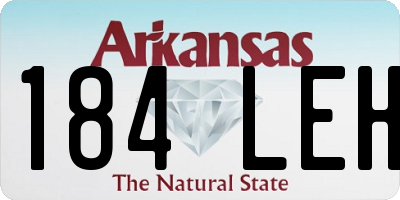 AR license plate 184LEH