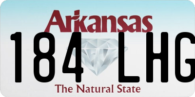AR license plate 184LHG