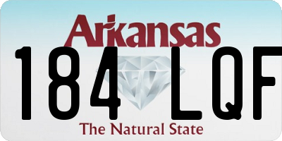 AR license plate 184LQF