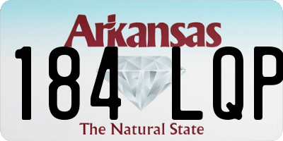 AR license plate 184LQP