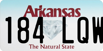 AR license plate 184LQW